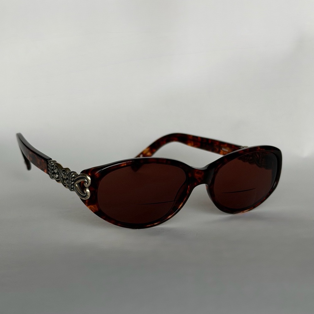 Brighton Sabrina SG-437 Tortoise Brown Oval Bifocal Sunglasses Lens 52-17 135